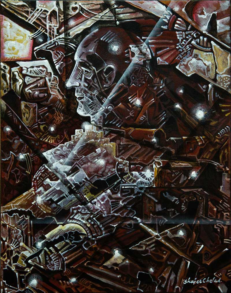 Shajee Chelad Acrylic on canvas