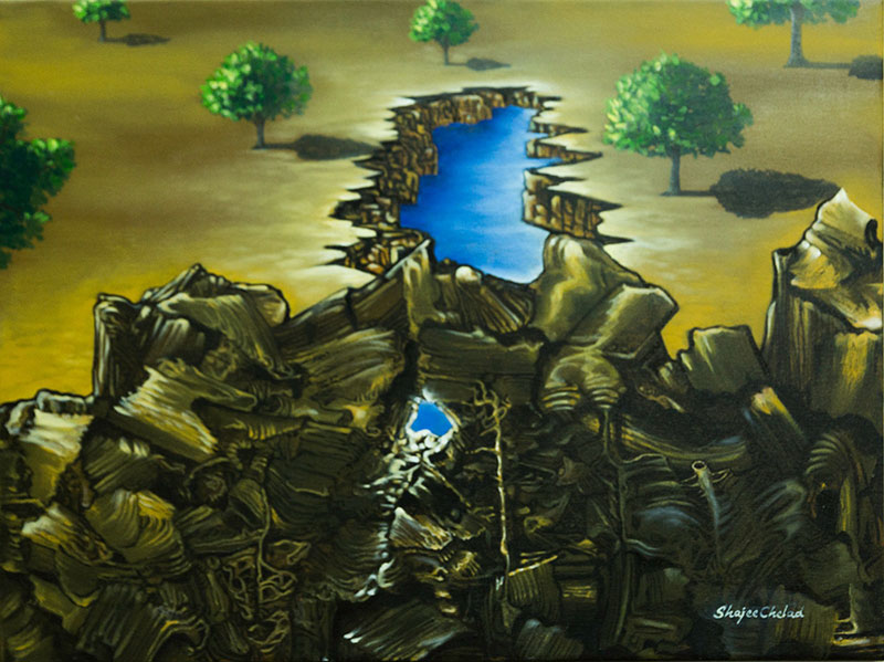 Shajee Chelad Acrylic on canvas