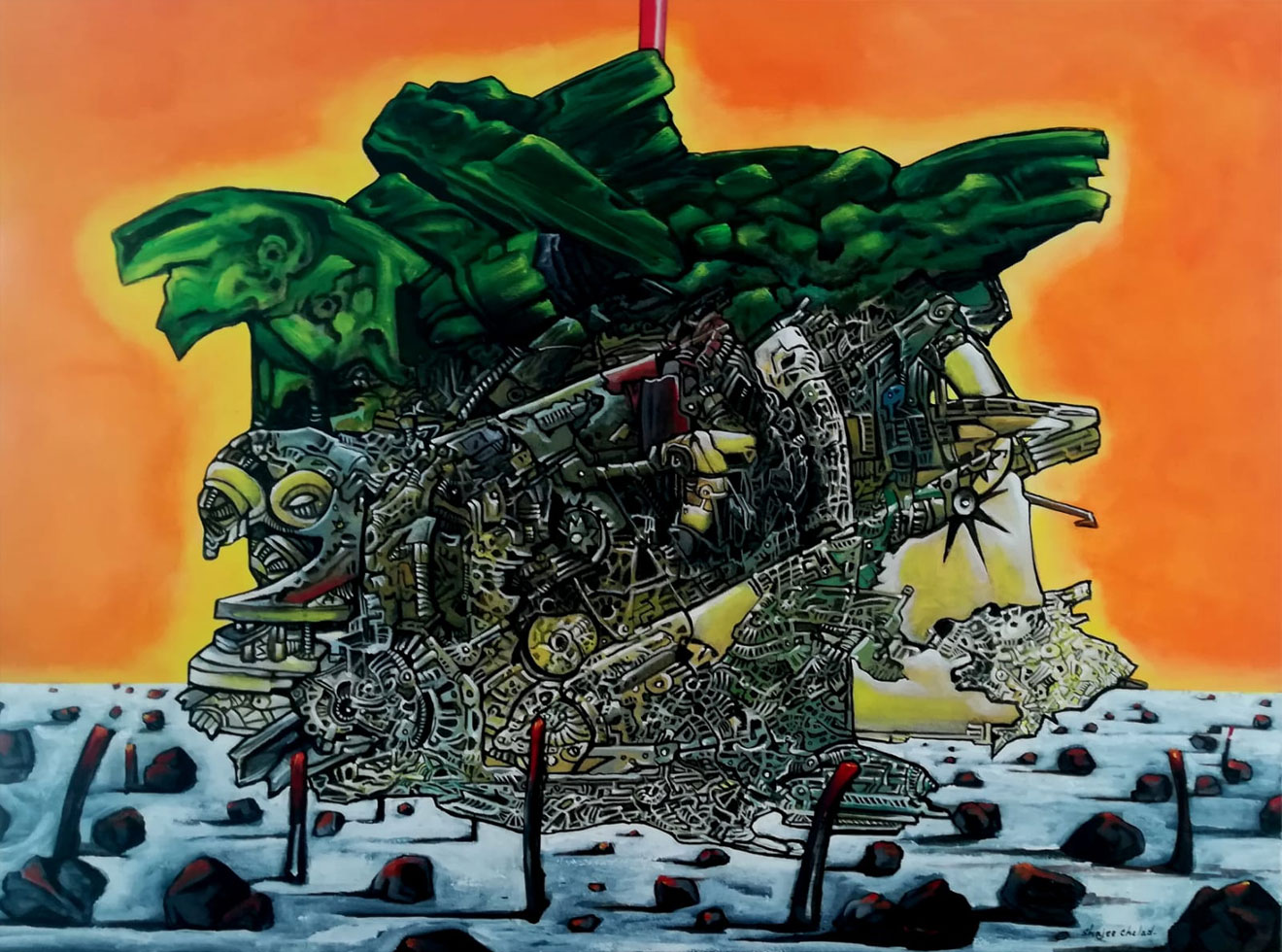 Shajee Chelad Acrylic on canvas