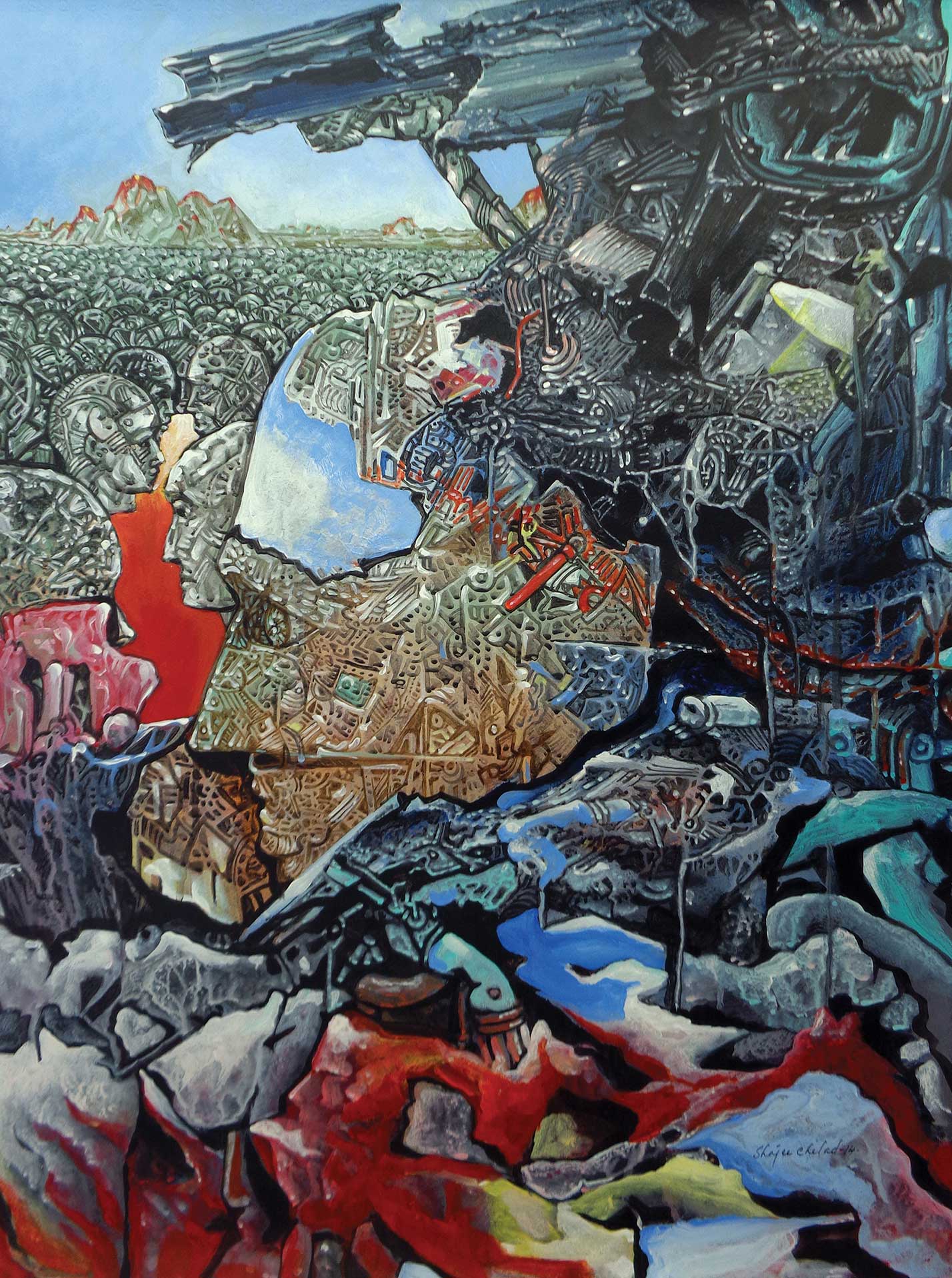 Shajee Chelad Acrylic on canvas