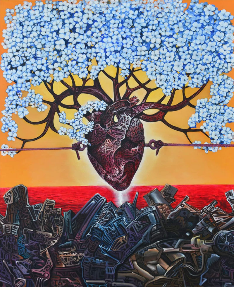 Shajee Chelad Acrylic on canvas