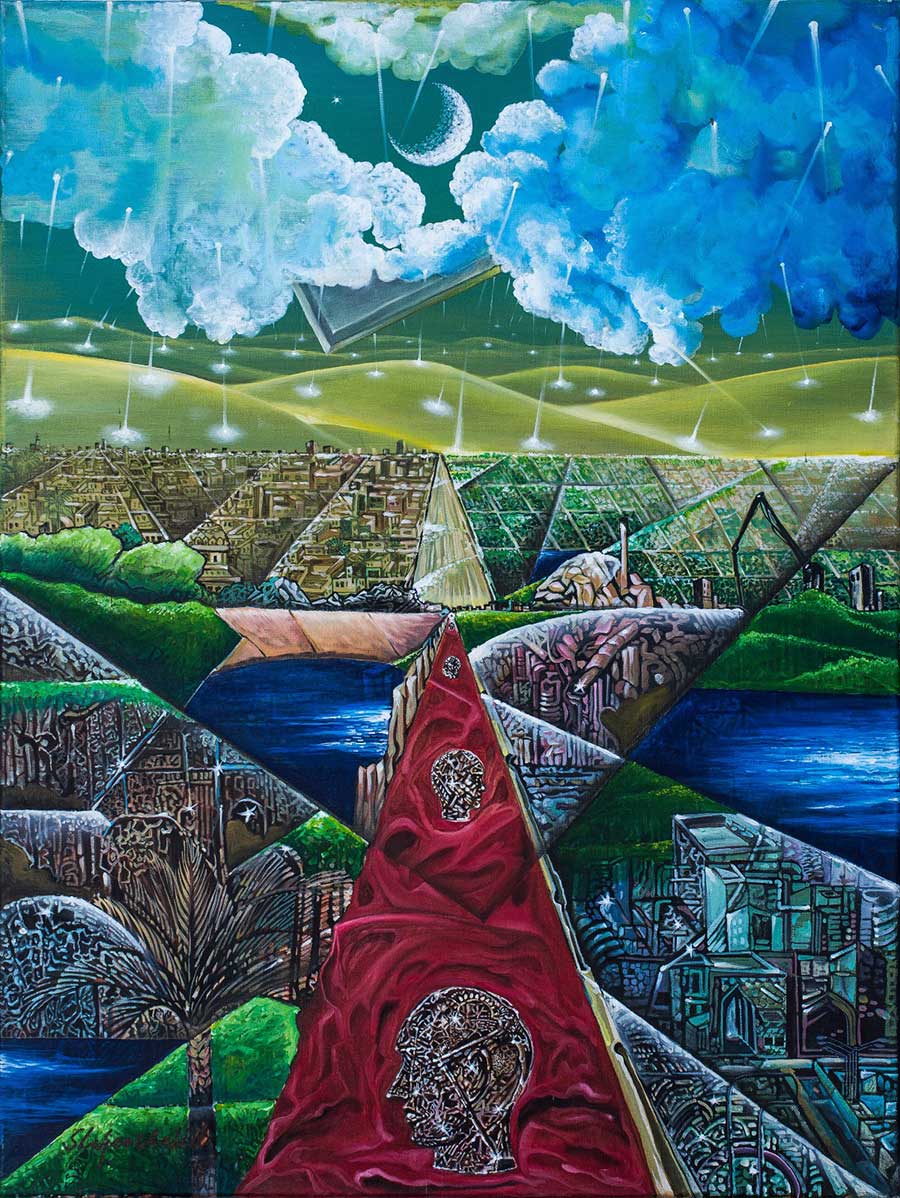 Shajee Chelad Acrylic on canvas