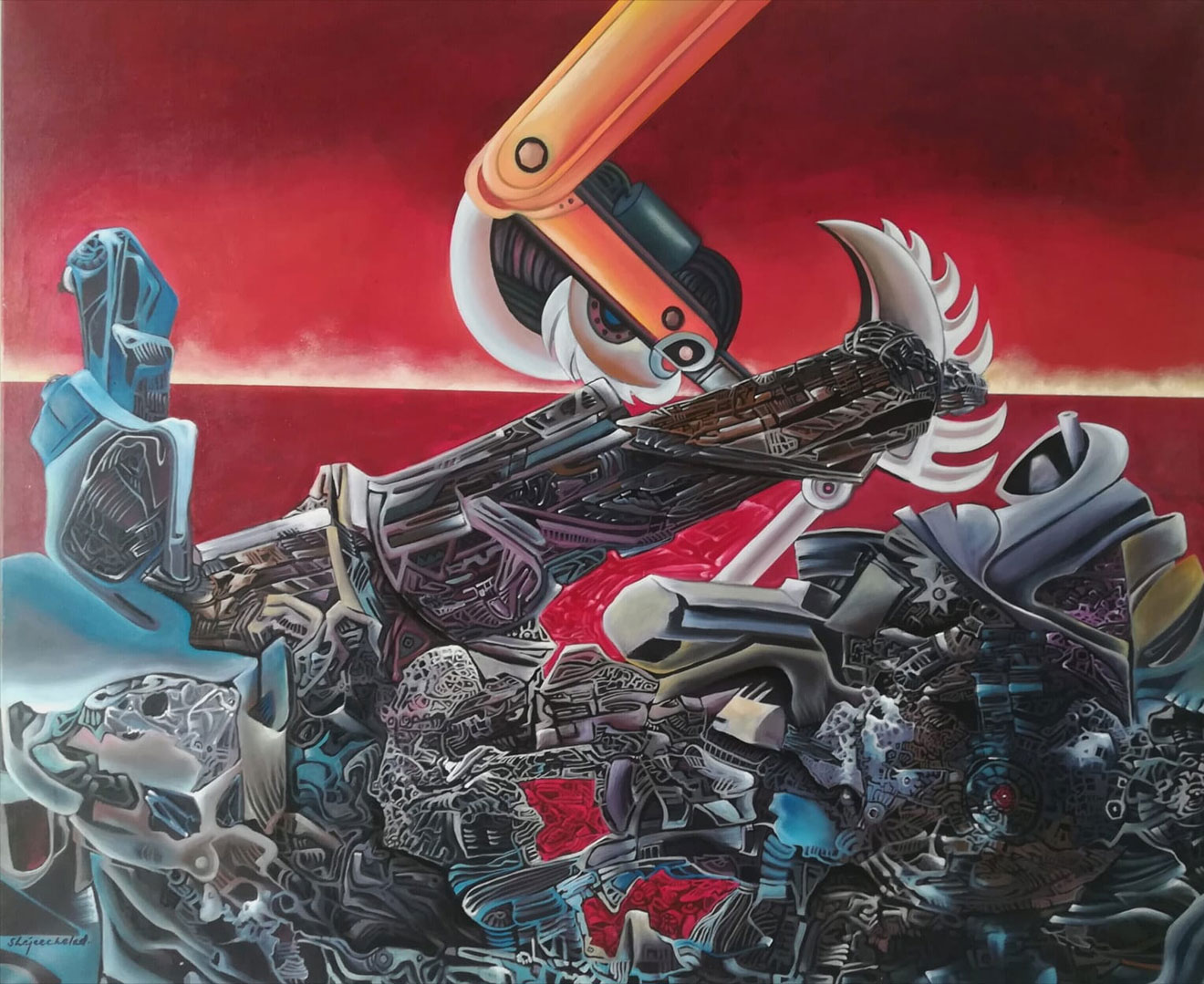 Shajee Chelad Acrylic on canvas